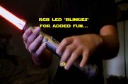 How To Make Lightsabers - LEDs & Crystal Focus demo of 