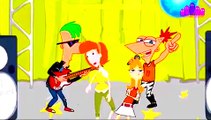 Finger Family Rhymes Phineas And Ferb Cartoon Dancing   Nursery Rhymes  Finger Family Cartoon HD