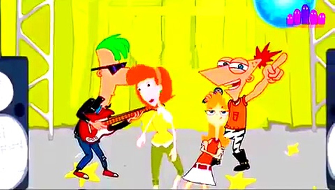 Finger Family Rhymes Phineas And Ferb Cartoon Dancing   Nursery Rhymes  Finger Family Cartoon HD