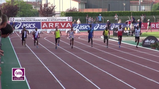 Finale 100 m Juniors Garçons