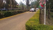 uhuru kenyatta convoy at JKUAT (jomo kenyatta university of agriculture and technology)