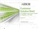 Arbor Peakflow vs. Cisco Guard (DDoS Mitigation) | Arbor Networks