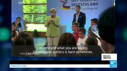 Merkel faces backlash over teen's tears