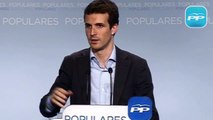 Casado: El cambio que ofrece la izquierda, por mucho que se envuelva en la bandera, es la bancarrota
