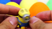 Play Doh Eggs Kinder Suprise Eggs opening Forzen Hello Kitty Minions Barbie Spongebob