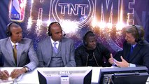 Kevin Hart FUNNY Interview with Chuck, Reggie & Marv during Cavs vs Knicks
