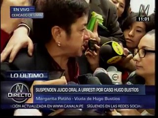 Viuda de Hugo Bustíos fue hostigada por 'portátil' de Urresti
