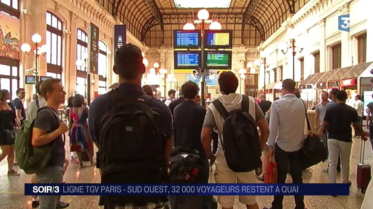 La ligne TGV Paris-Sud-Ouest totalement paralysée pendant cinq heures