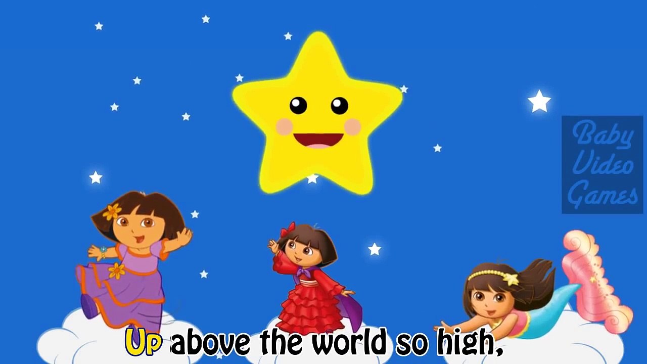 Dora the Explorer Twinkle Little Star | Funny cartoon Kids Songs Nursery Rhymes