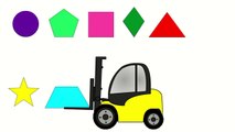 Funny loader! Educative cartoon about geometrical shapes for children