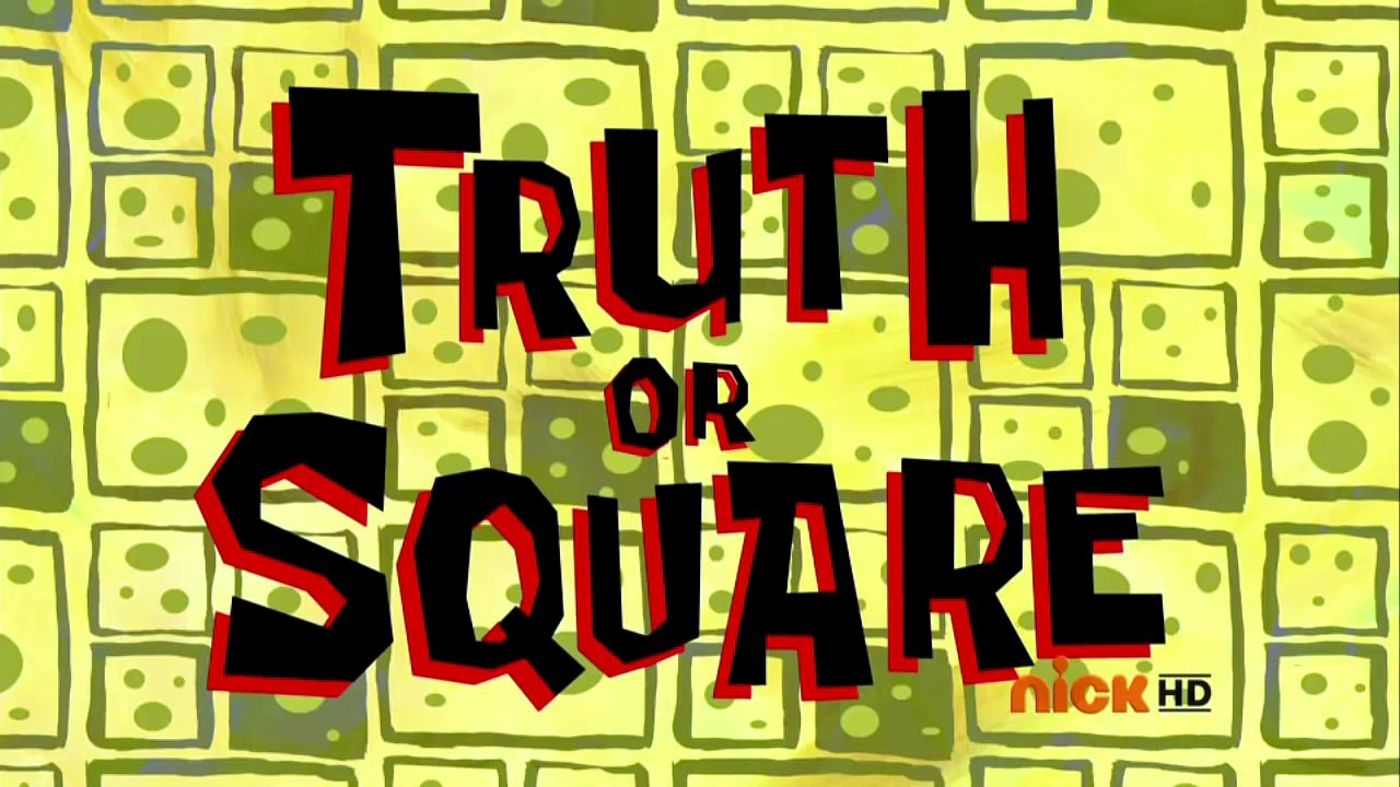 Spongebob. Truth or square. Music from the scene (Wahini Wobble)
