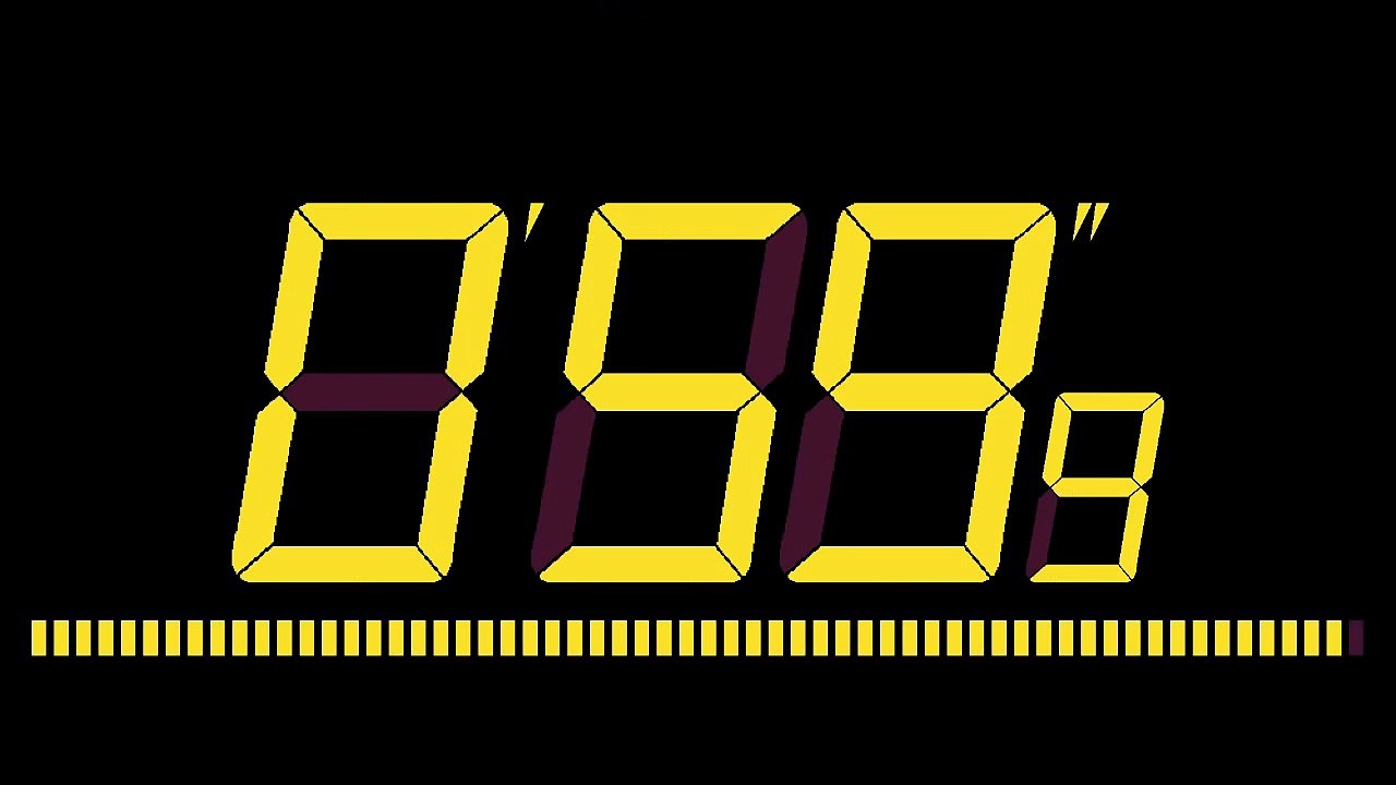 1 Minute 60 Second Countdown Digital (HD)