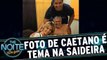 Saideira da Noite: Caetano Veloso aparece em foto com look curioso