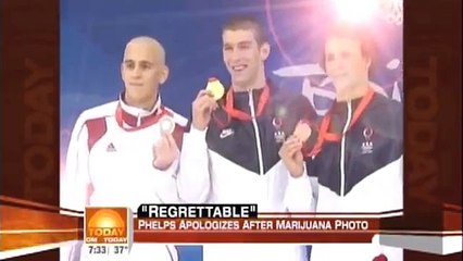 Michael Phelps smoking Marijuana Apologizes