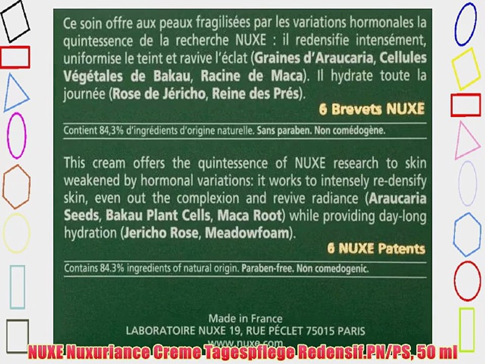 NUXE Nuxuriance Creme Tagespflege Redensif.PN/PS 50 ml