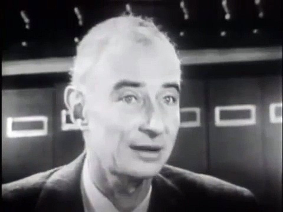 Interview with J. Robert Oppenheimer. (RARE)
