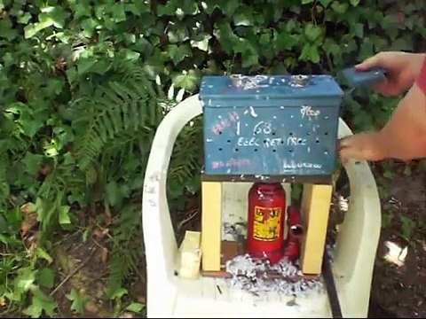 Homemade Fuel Briquette Press