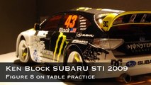 Mini-z Drift Ken Block SUBARU STI 2009 on Table Practice