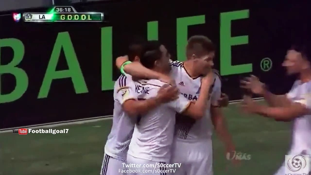 Steven Gerrard first goal in MLS - LA Galaxy vs San Jose Earthquakes 2-2 MLS