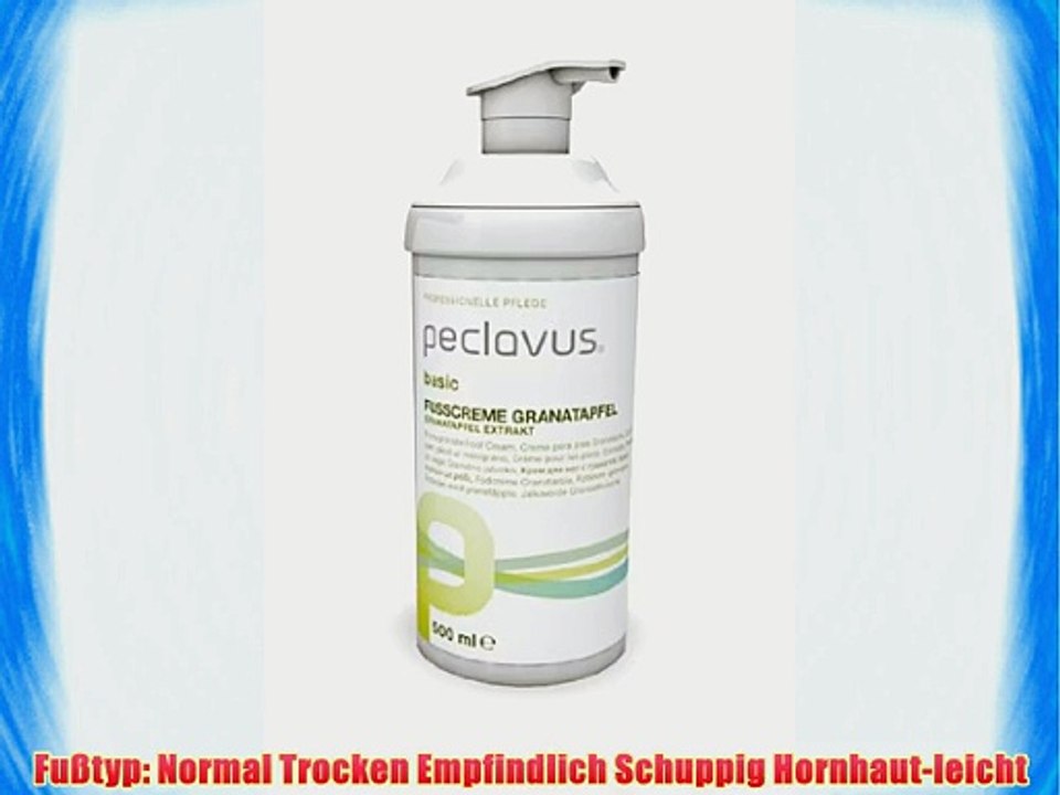 Peclavus Basic Fu?creme Granatapfel Fusspflegecreme gegen Hornhautbildung 500 ml