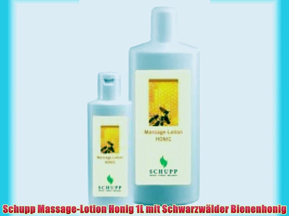 Schupp Massage-Lotion Honig 1L mit Schwarzw?lder Bienenhonig