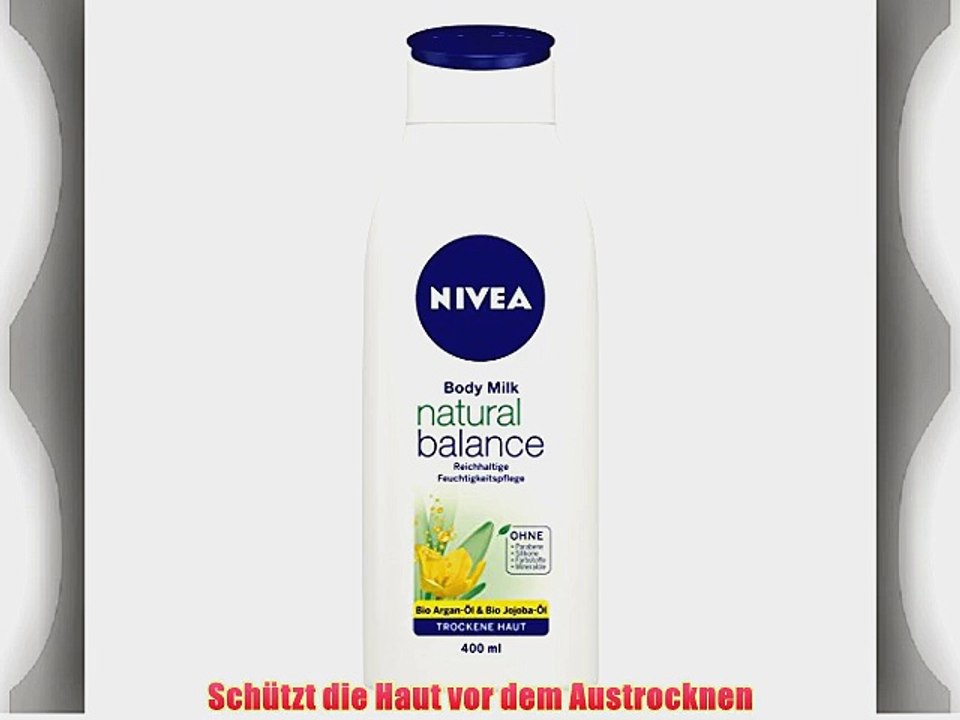 Nivea Natural Balance Body Milk Body Lotion 6er Pack (6 x 400 ml)