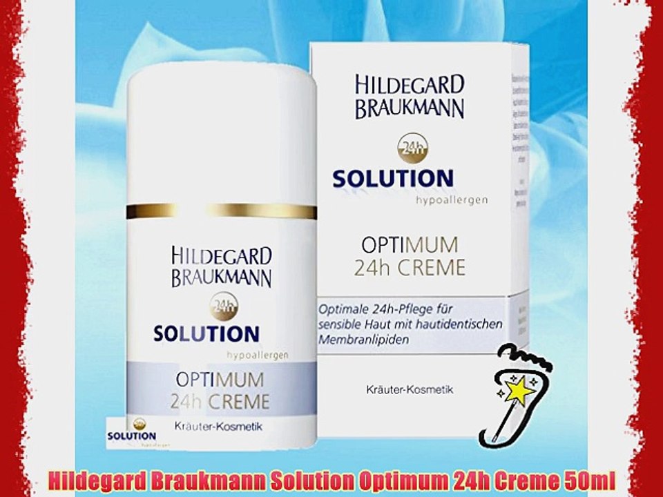 Hildegard Braukmann Solution Optimum 24h Creme 50ml