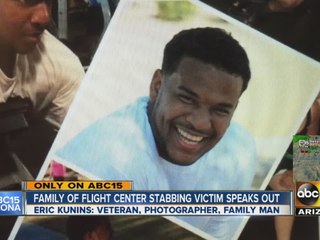 Family of flight center stabbing victim speaks out