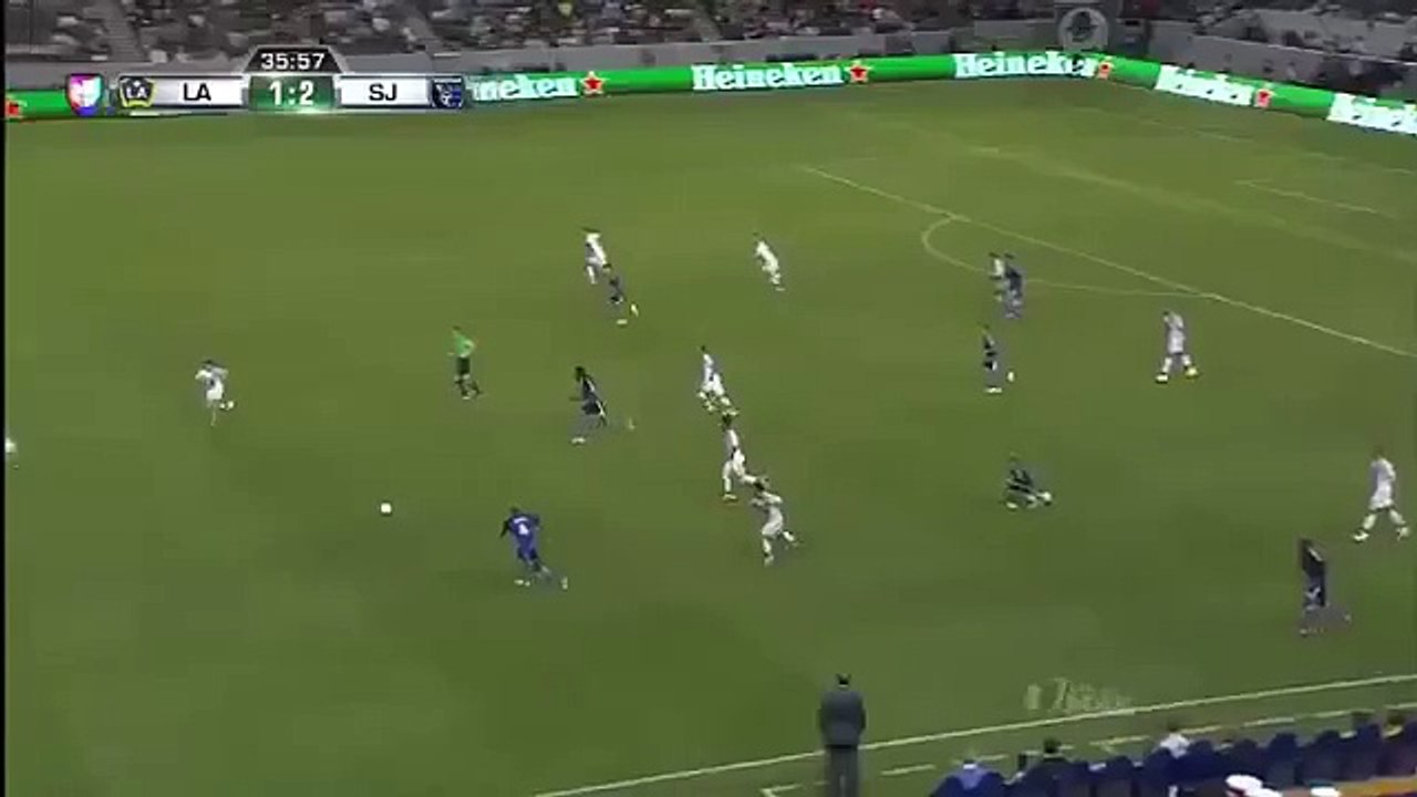 Steven Gerrard - First goal in MLS | LA Galaxy vs San Jose