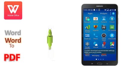 Word To PDF  On Android Smart Phone Hindi-Urdu Tutotial