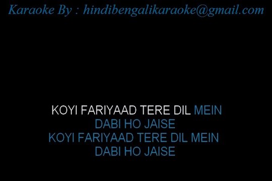 Koi Fariyaad Mere Dil Mein - Karaoke - Tum Bin - Jagjit Singh - Sample