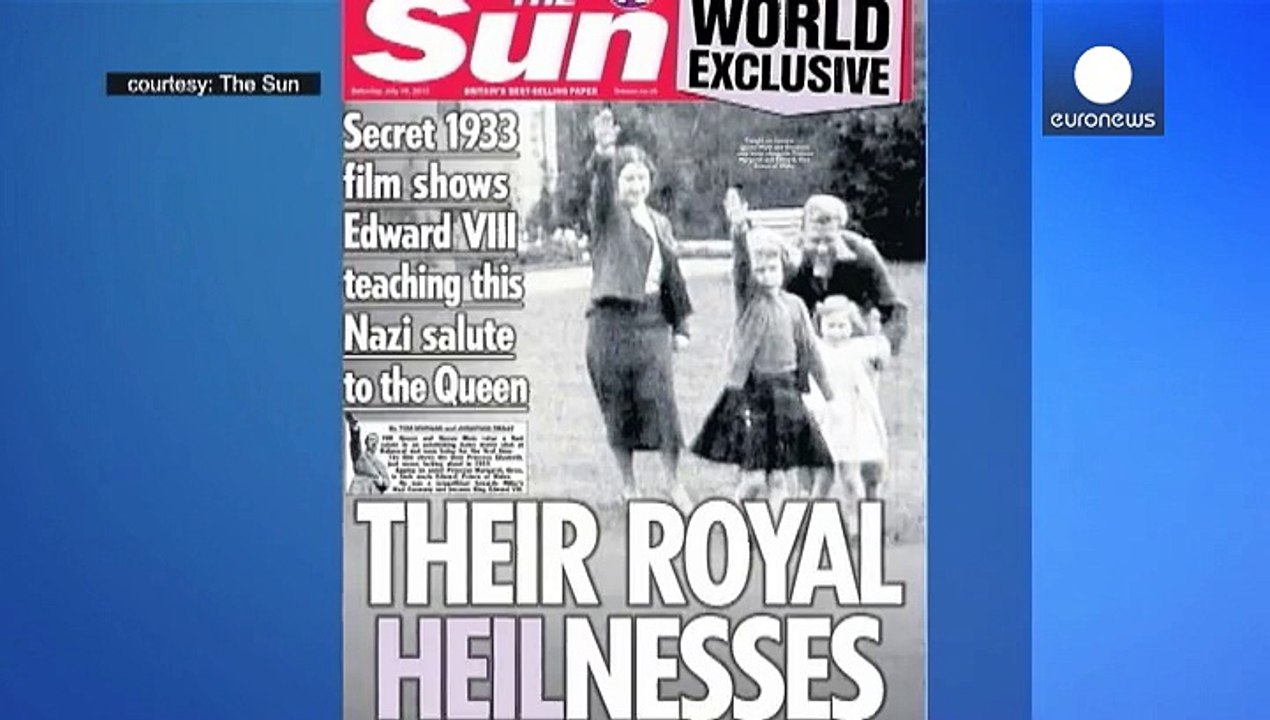 Hitlergruß als kind: boulevardblatt zeigt queen auf video