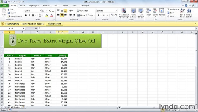 MS Excell Editing a macro