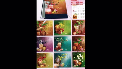 Các mẫu lịch tết 2016 đẹp nhất