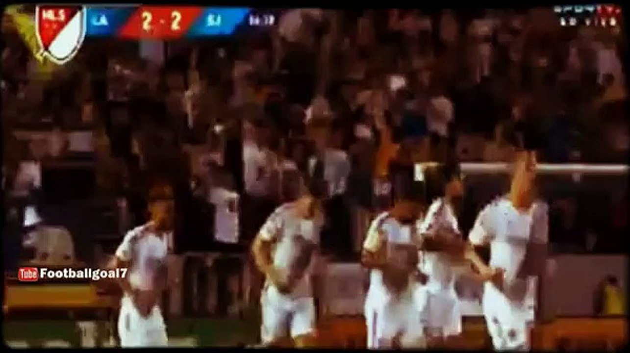Steven Gerrard First Goal - LA Galaxy vs San Jose Earthquakes 2-2