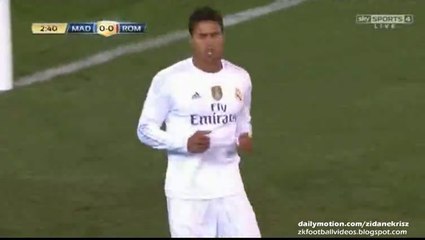 Rafael Varane Fantastic Defending vs Gervingo - Real Madrid v. AS Roma 18.07.2015