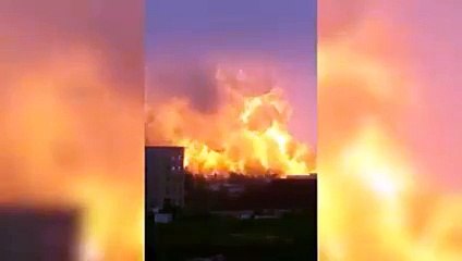 Huge explosion at a Petrochemical plant in China