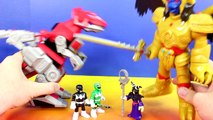 Imaginext Red Ranger & T Rex Zord Battle Rita Repulsa Dinosaur Mighty Morphin Power Ranger