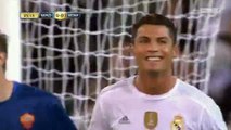 Cristiano Ronaldo Smiling after his missing - Real Madrid 0-0 Roma