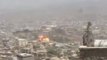 Dramatic footage: Airstrikes rain down on Houthi HQ in Yemeni Taiz