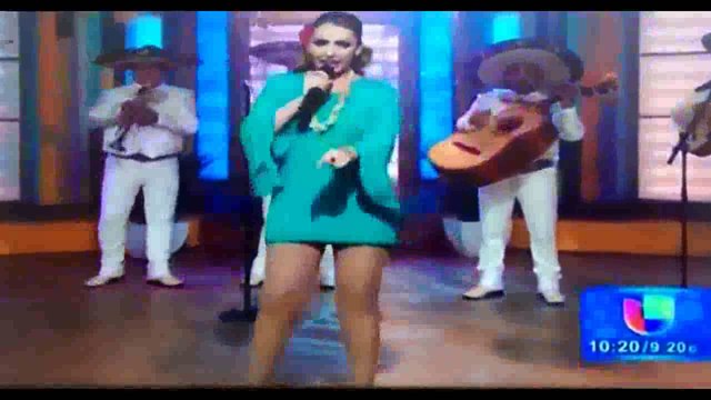 Mexican Singer's Sanitary Pad Falls Down on LIVE TV Show