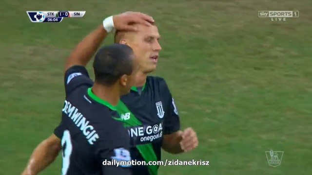 1-0 Steve Sidwell Goal | Stoke City v. Singapore XI. 18.07.2015