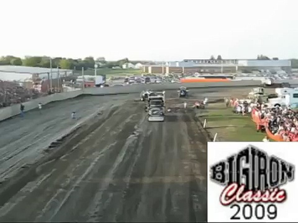 The "Ice Road Trucker" Alex Debogorski Pulling At The Big Iron Classic Truck Show And Charity Drive