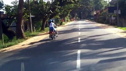 Driving from Kurunegala to Negombo Sri Lanka