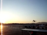 Airbus A300 - 600 UPS takeoff take off - RUNWAY View at Burbank Airport