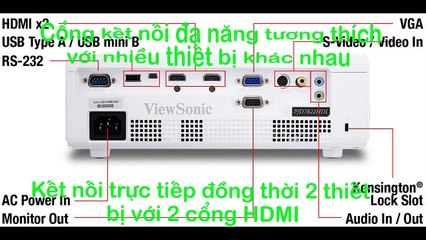 Máy chiếu Viewsonic PJD7822HDL full HD 3D, máy chiếu phim 3D home