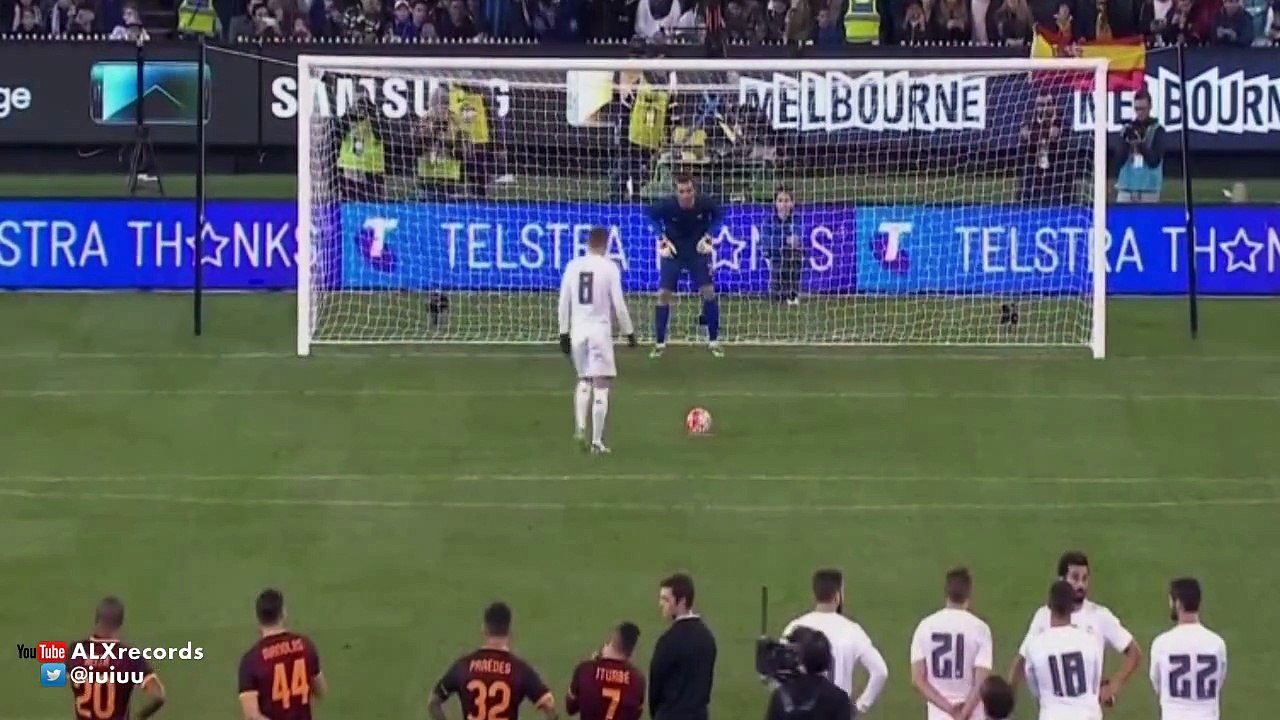 Real Madrid vs AS Roma 6-7 Full Penalties (International Champions Cup) 2015