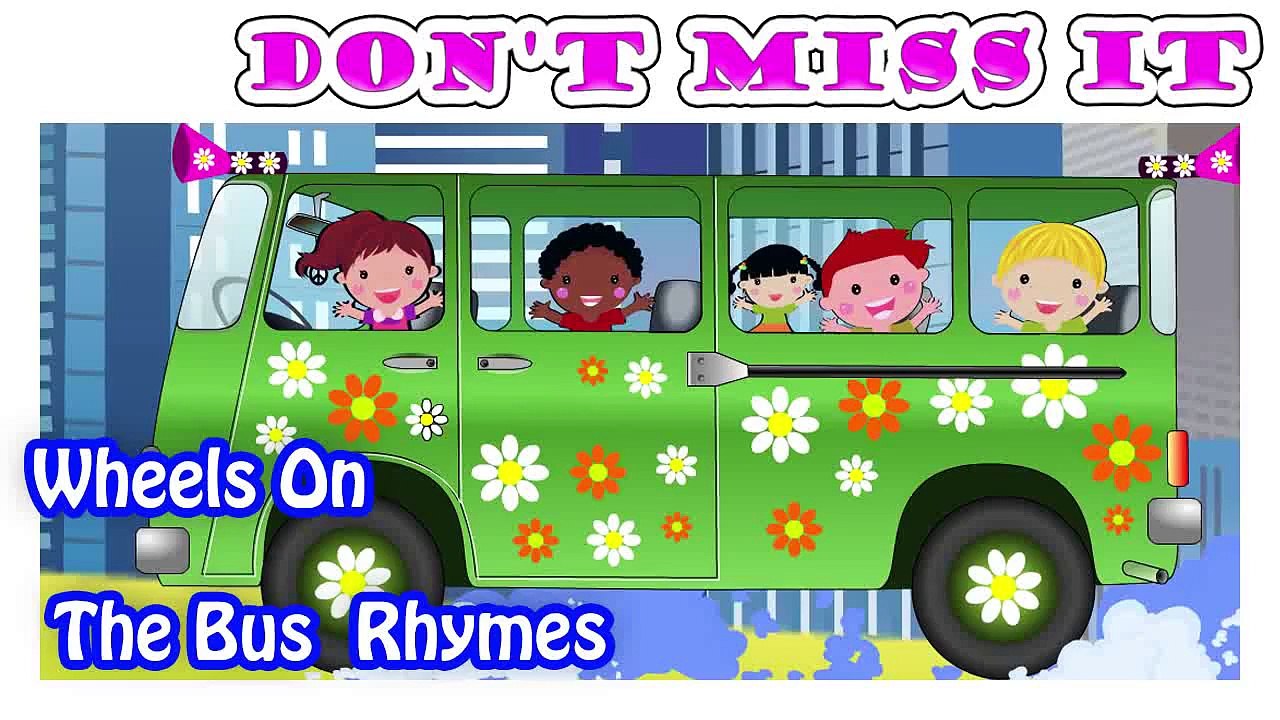 Wheel on the bus | Cartoon Nursery Rhymes Songs For Children