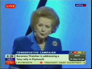 Margaret Thatcher on Blair and Brown