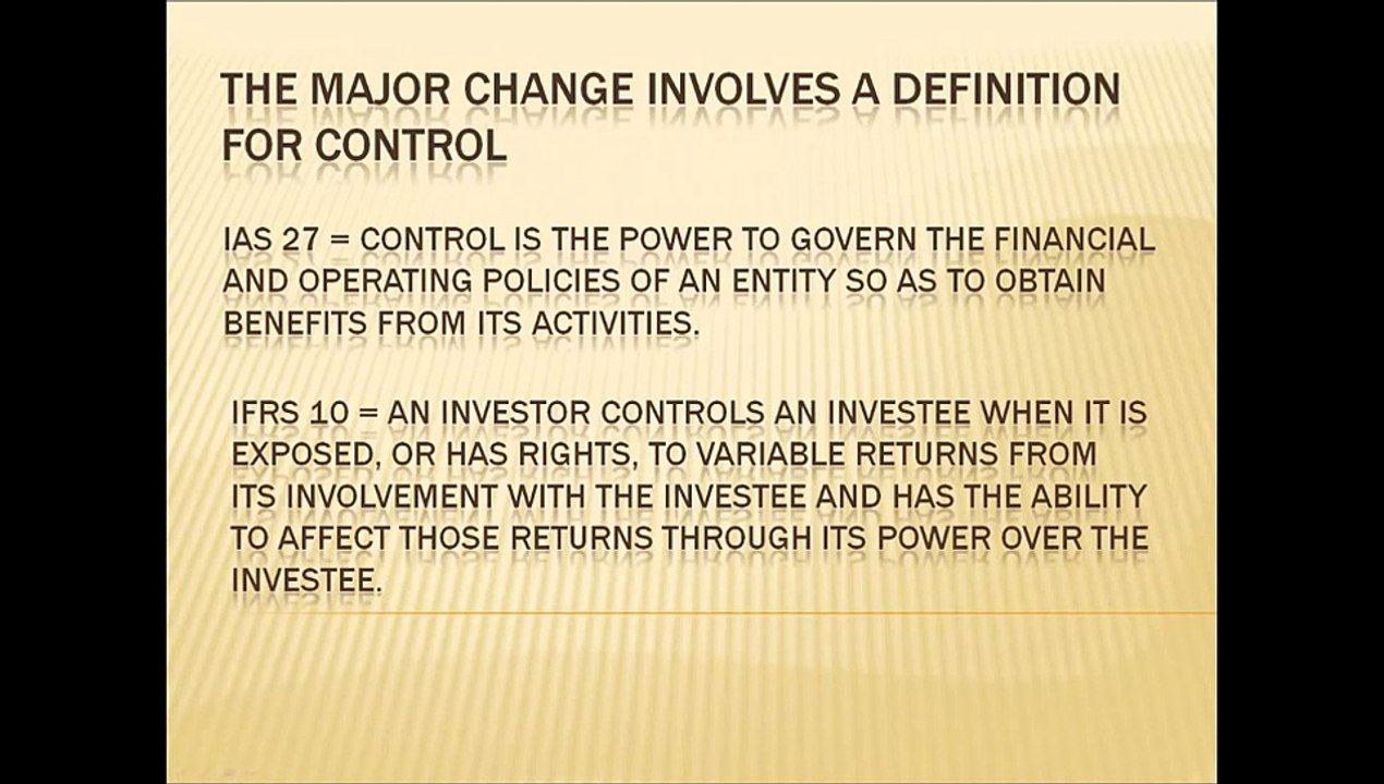 IFRS 10 - Consolidated Financial Statements